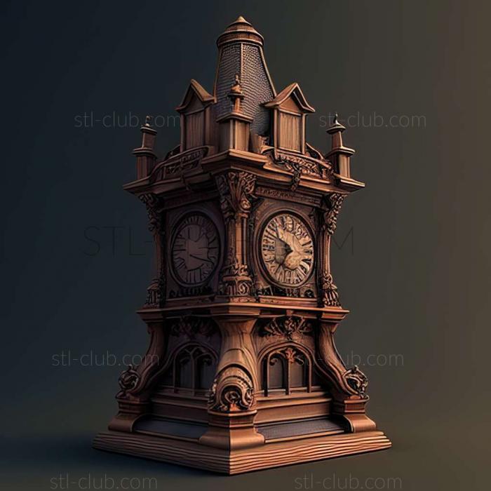 3D model clock tower (STL)